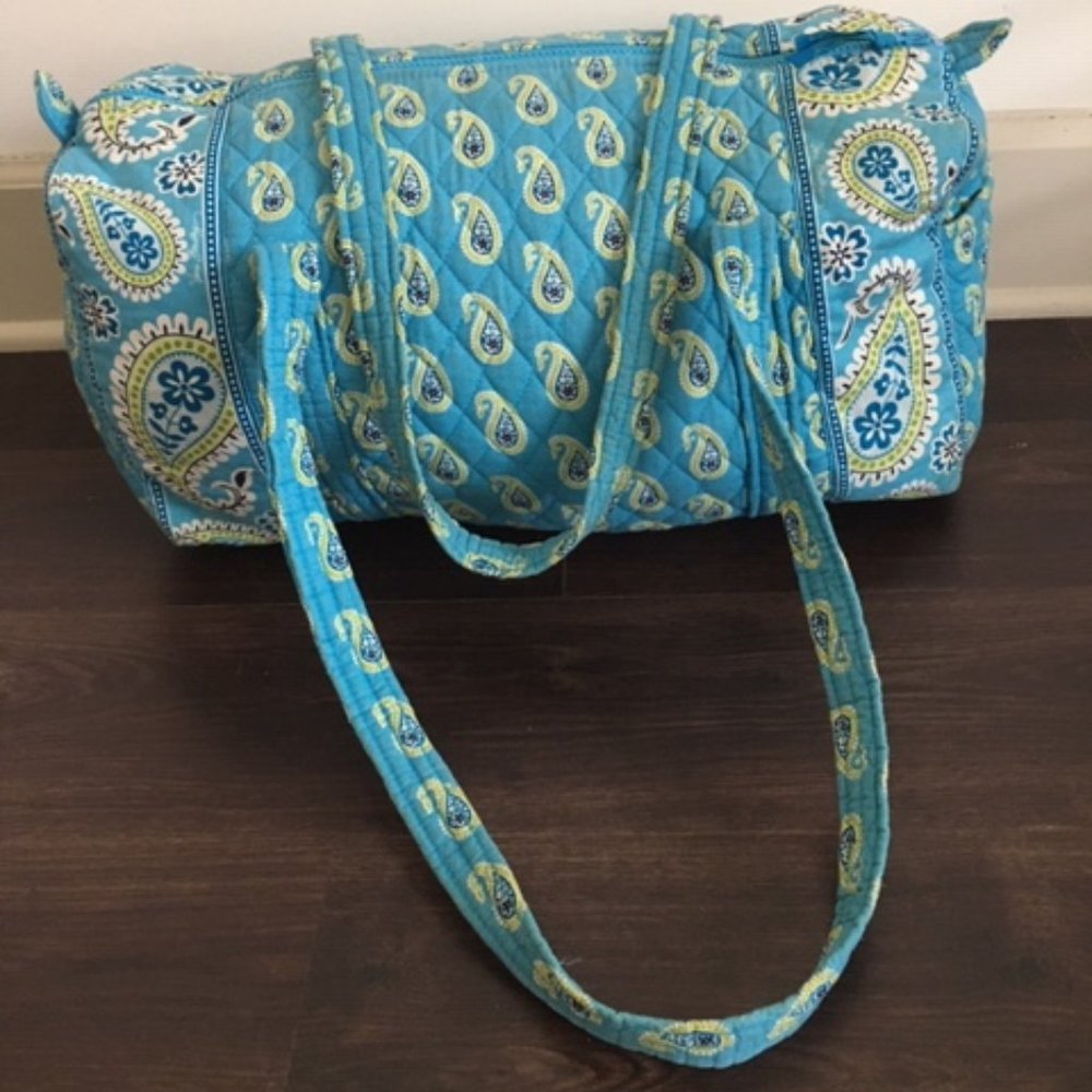 *Vintage* Vera Bradley Bermuda Blue Small Duffel